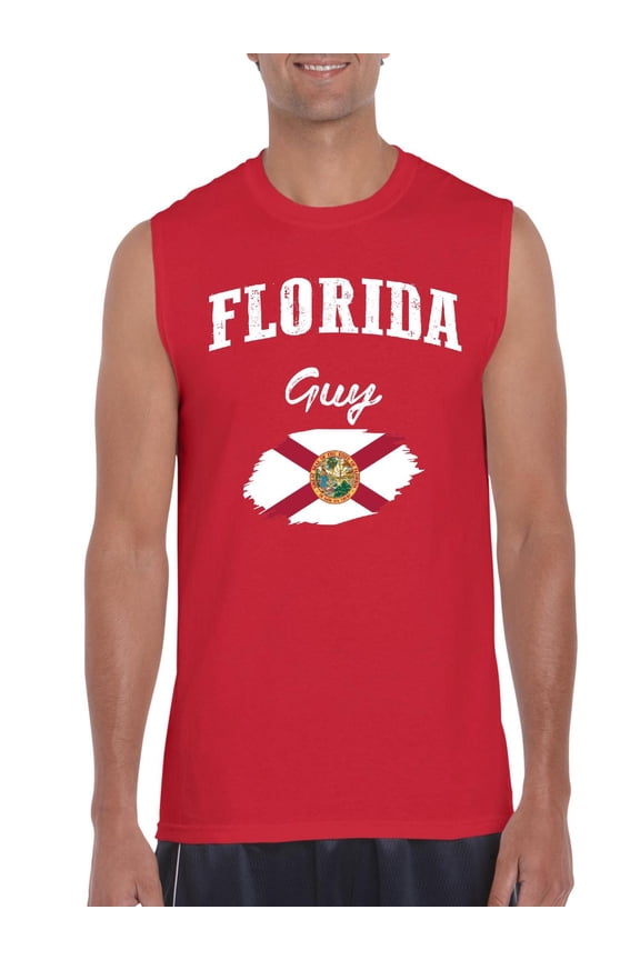 - Men's Graphic T-Shirt Sleeveless - Florida Guy