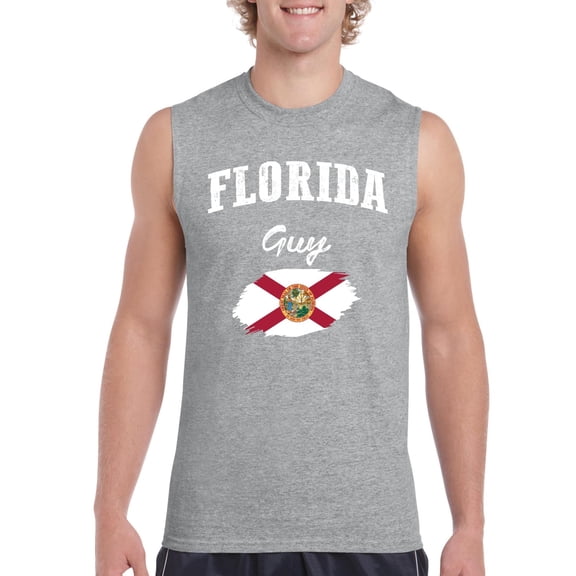 NIB - Men's Graphic T-Shirt Sleeveless - Florida Guy