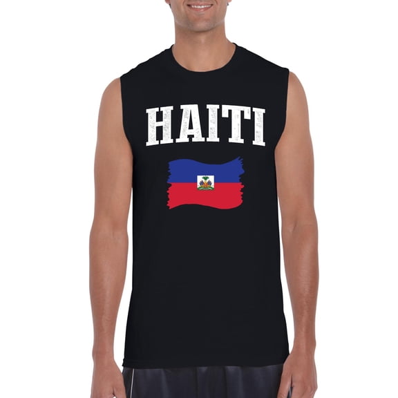 NIB - Men's Graphic T-Shirt Sleeveless - Haiti