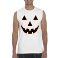 thumbnail image 1 of NIB - Men's Graphic T-Shirt Sleeveless - Halloween Costume Pumpkin Face, 1 of 5