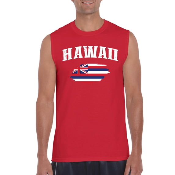 NIB - Men's Graphic T-Shirt Sleeveless - Hawaii Flag