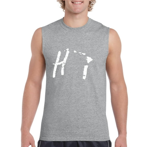 NIB - Men's Graphic T-Shirt Sleeveless - Hawaii
