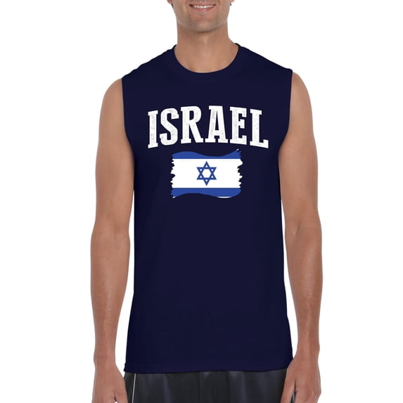 NIB - Men's Graphic T-Shirt Sleeveless - Israel