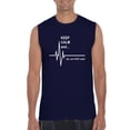 thumbnail image 1 of NIB - Men's Graphic T-Shirt Sleeveless - Keep Calm Ok Not That Calm, 1 of 5