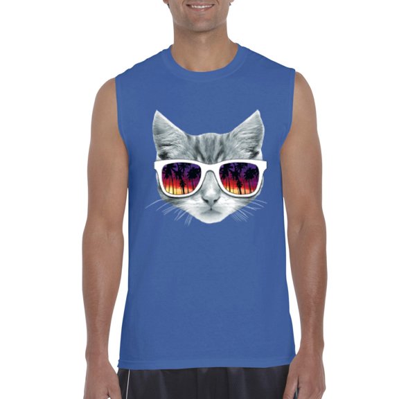 NIB - Men's Graphic T-Shirt Sleeveless - Kitty