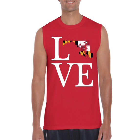 NIB - Men's Graphic T-Shirt Sleeveless - Maryland
