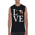 thumbnail image 1 of NIB - Men's Graphic T-Shirt Sleeveless - Maryland, 1 of 5