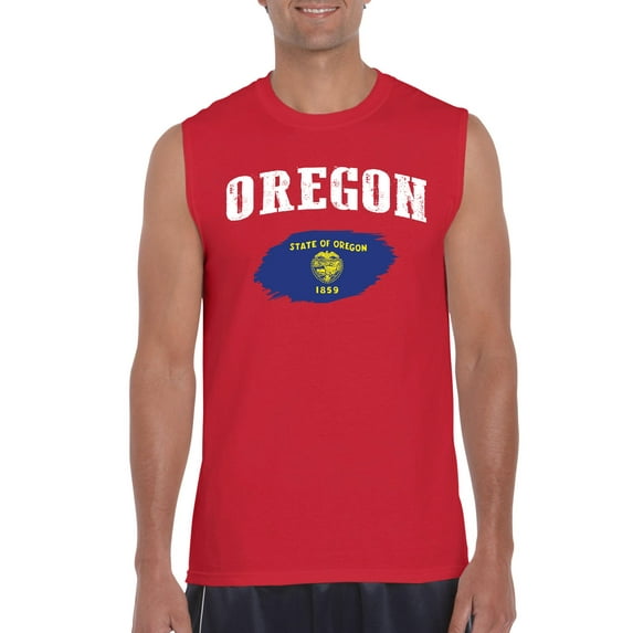 NIB - Men's Graphic T-Shirt Sleeveless - Oregon