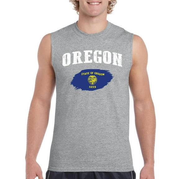 NIB - Men's Graphic T-Shirt Sleeveless - Oregon