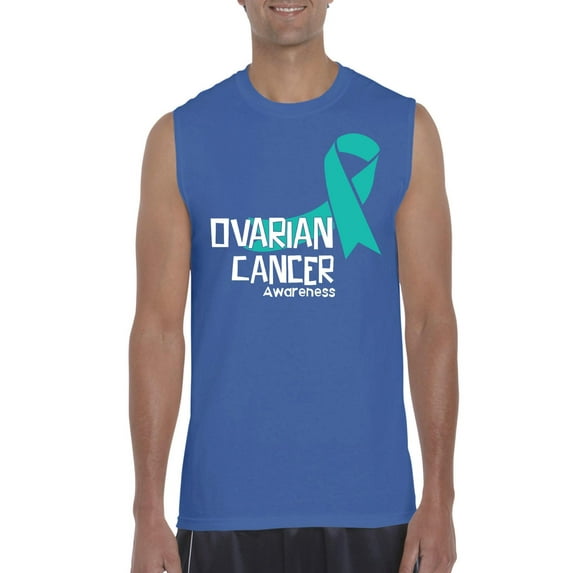 NIB - Men's Graphic T-Shirt Sleeveless - Ovarian Cancer