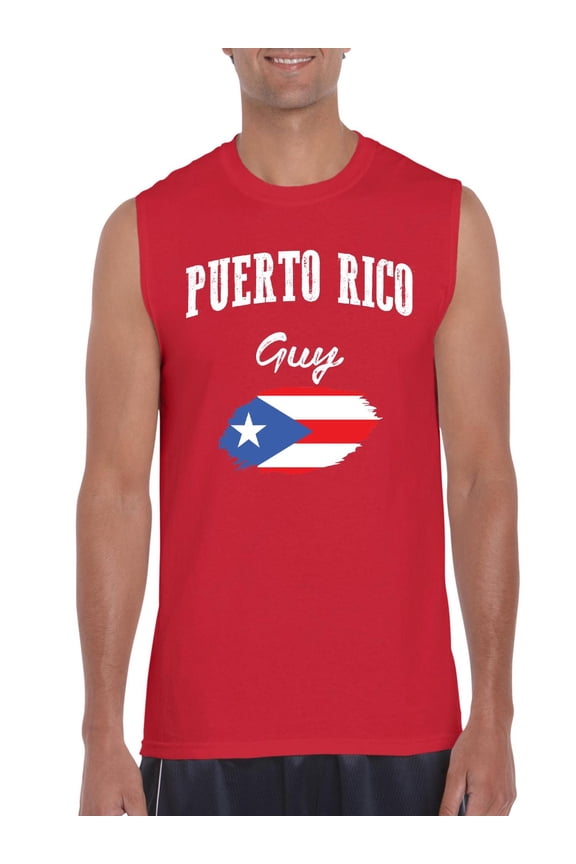 - Men's Graphic T-Shirt Sleeveless - Puerto Rico Guy