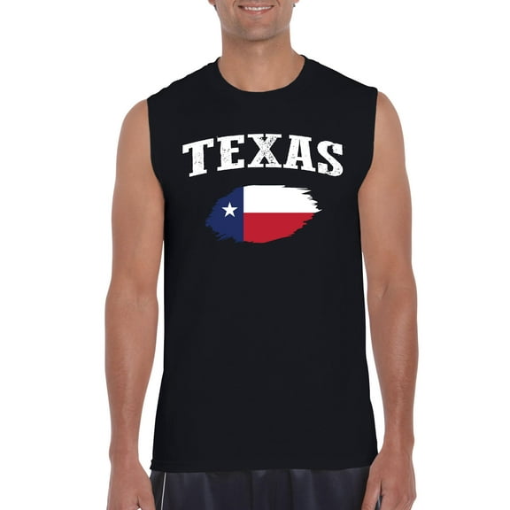 NIB - Men's Graphic T-Shirt Sleeveless - Texas Flag