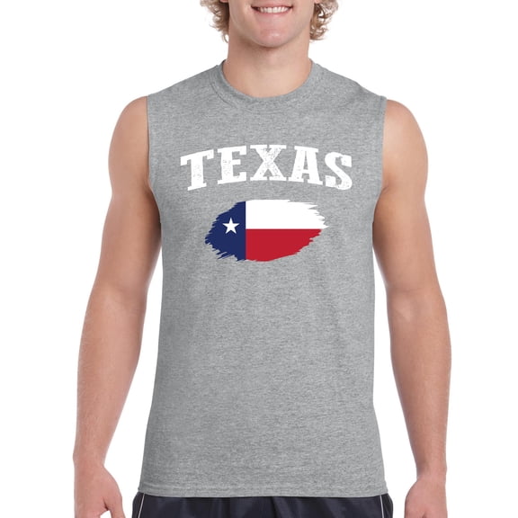 NIB - Men's Graphic T-Shirt Sleeveless - Texas Flag