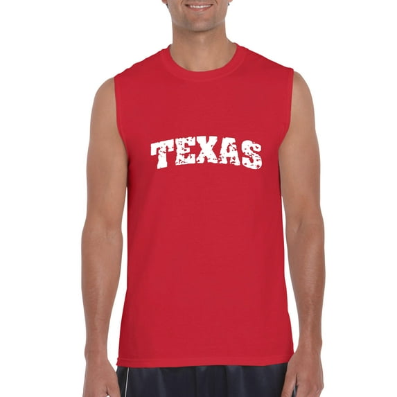 NIB - Men's Graphic T-Shirt Sleeveless - Texas Flag