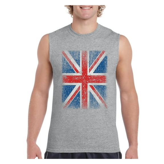 NIB - Men's Graphic T-Shirt Sleeveless - Union Jack British Flag