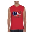 thumbnail image 1 of NIB - Men's Graphic T-Shirt Sleeveless, up to Men Size 3XL - American Proud To Be US Flag, 1 of 5
