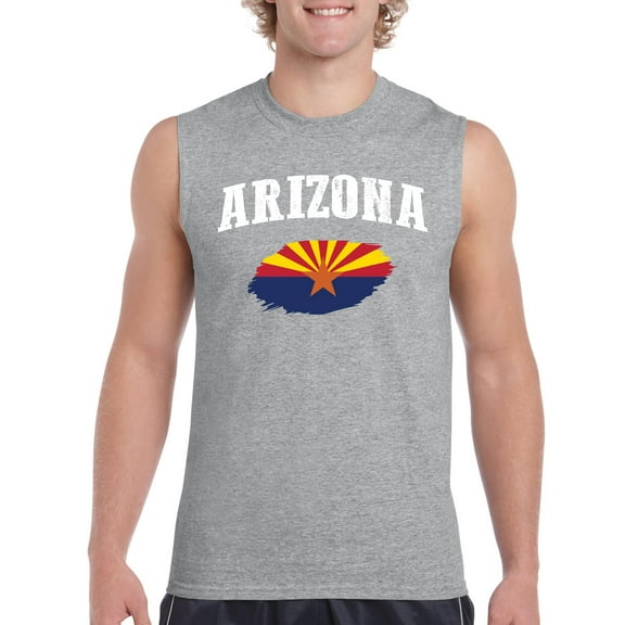 NIB - Men's Graphic T-Shirt Sleeveless, up to Men Size 3XL - Arizona