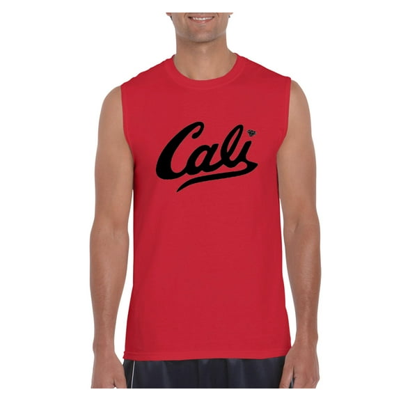 NIB - Men's Graphic T-Shirt Sleeveless - California Cali