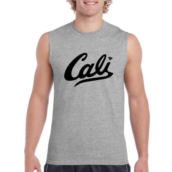 NIB - Men's Graphic T-Shirt Sleeveless - California Cali