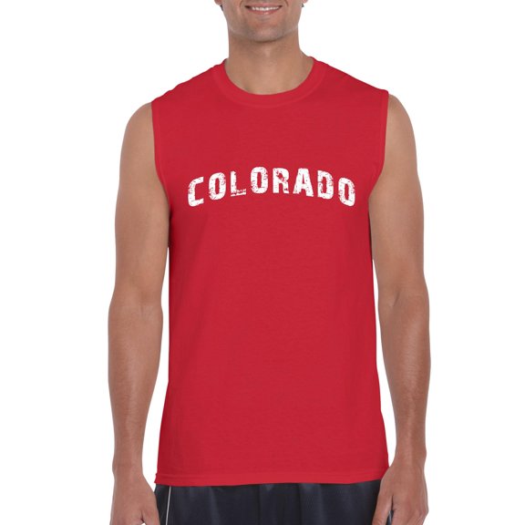 NIB - Men's Graphic T-Shirt Sleeveless - Colorado