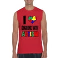 thumbnail image 1 of NIB - Men's Graphic T-Shirt Sleeveless, up to Men Size 3XL - I Love Someone With Autism, 1 of 5