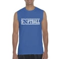 thumbnail image 1 of NIB - Men's Graphic T-Shirt Sleeveless - Softball with Ball, 1 of 5
