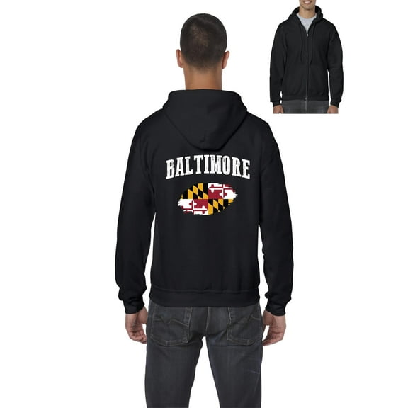 NIB - Men's Sweatshirt Full-Zip Pullover - Baltimore