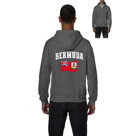 NIB - Men's Sweatshirt Full-Zip Pullover - Bermuda Flag