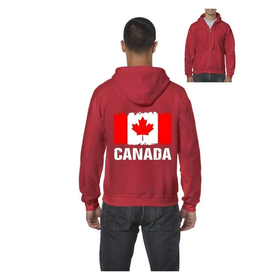 NIB - Men's Sweatshirt Full-Zip Pullover - Canada Flag