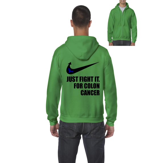 NIB - Men's Sweatshirt Full-Zip Pullover - Colon Cancer