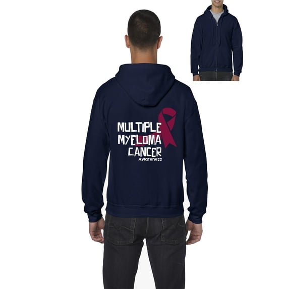 NIB - Men's Sweatshirt Full-Zip Pullover - Myeloma Cancer