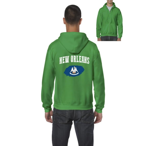 NIB - Men's Sweatshirt Full-Zip Pullover - New Orleans Louisiana