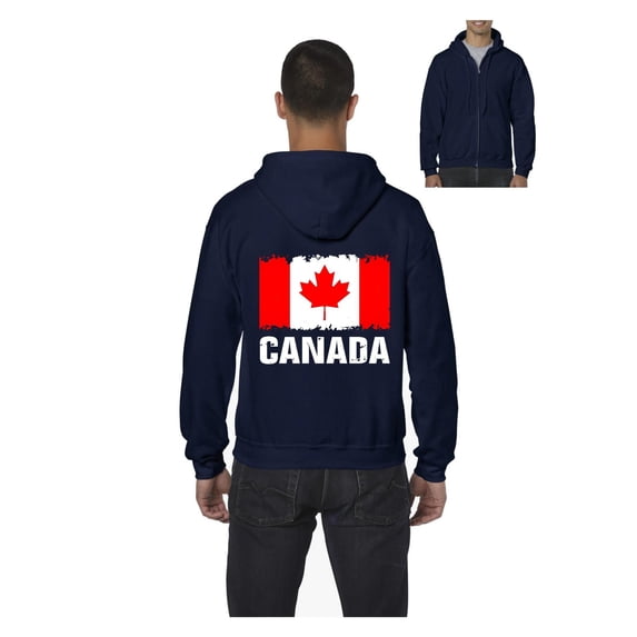 NIB - Men's Sweatshirt Full-Zip Pullover - Canada Flag