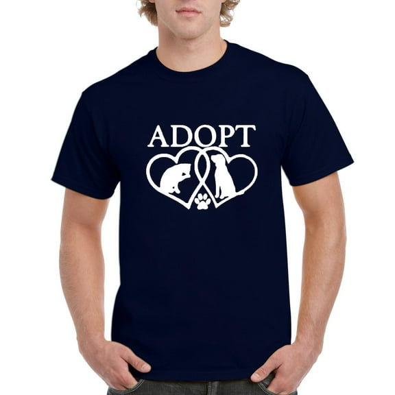NIB - Men's T-Shirt Short Sleeve - Adopt Animal Rescue