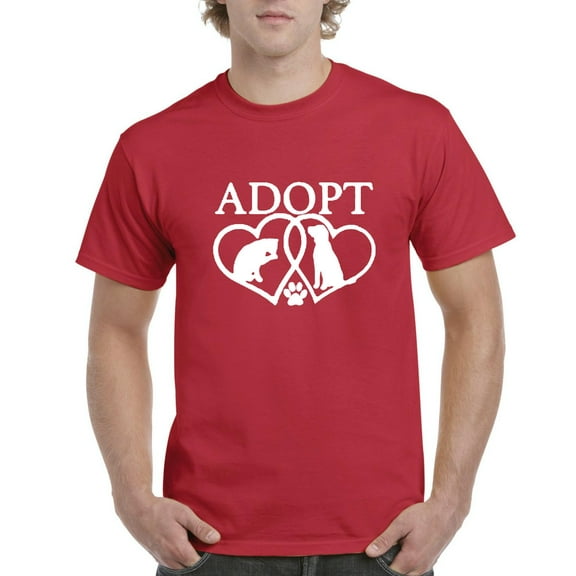 NIB - Men's T-Shirt Short Sleeve - Adopt Animal Rescue