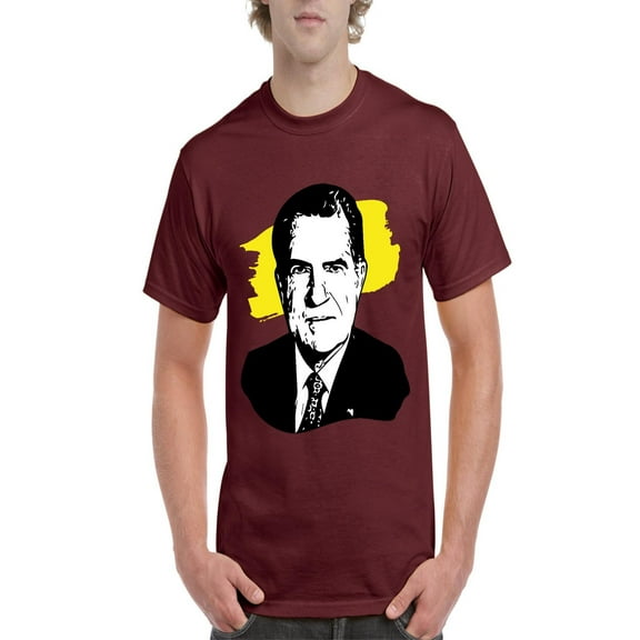NIB - Men's T-Shirt Short Sleeve - American President Richard Nixon