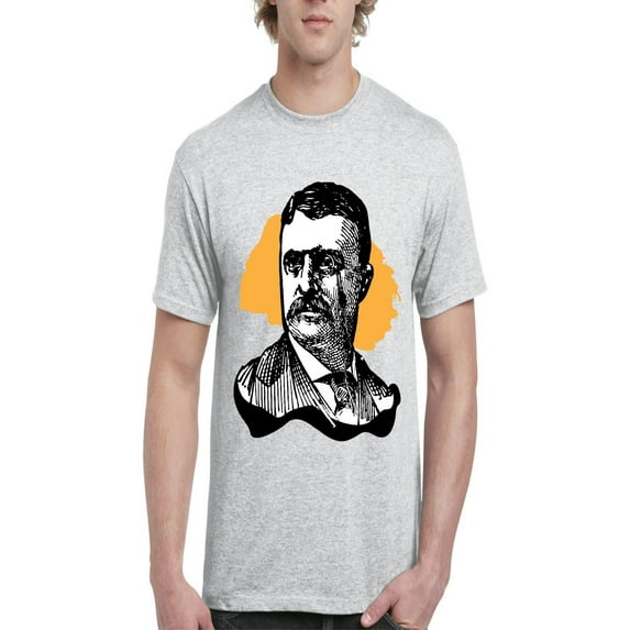 NIB - Men's T-Shirt Short Sleeve - American President Theodore Roosevelt