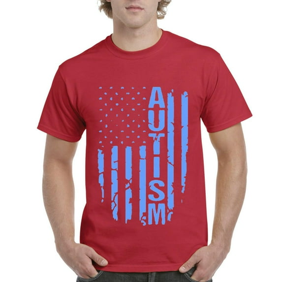 NIB - Men's T-Shirt Short Sleeve - Autism Flag