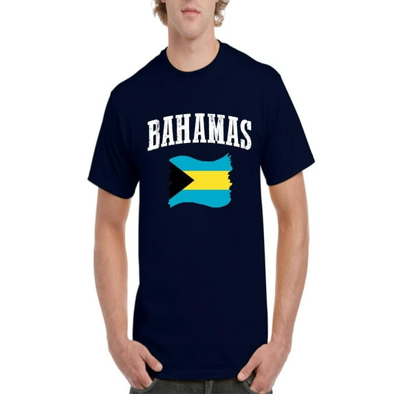 NIB - Men's T-Shirt Short Sleeve - Bahamas Flag