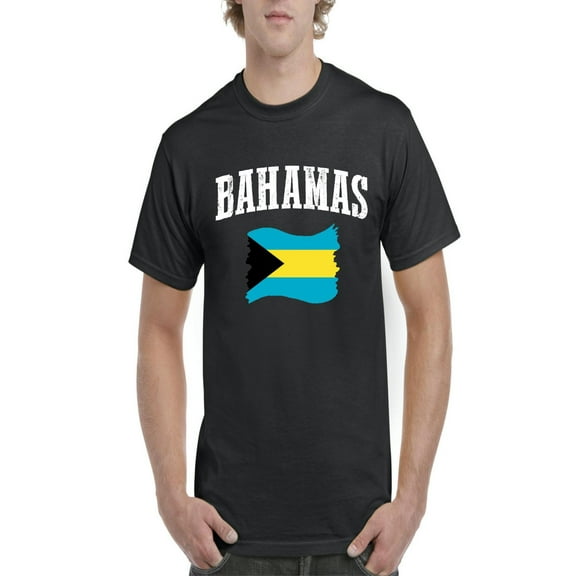 NIB - Men's T-Shirt Short Sleeve - Bahamas Flag