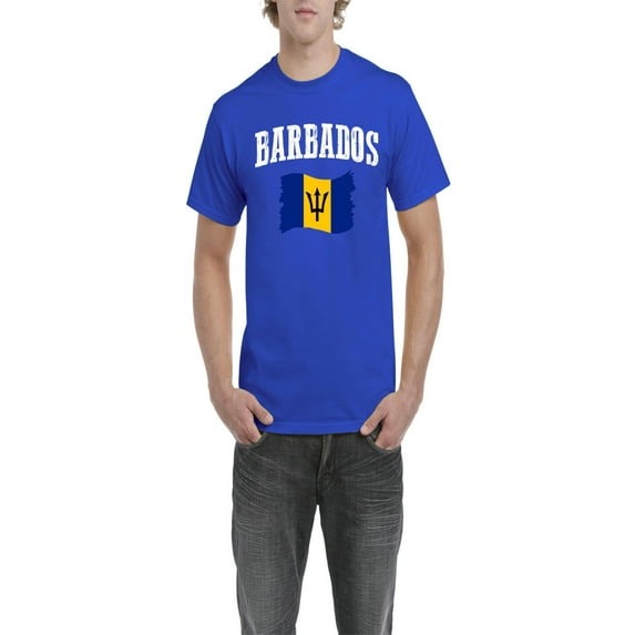 NIB - Men's T-Shirt Short Sleeve - Barbados Flag