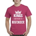 thumbnail image 1 of NIB - Men's T-Shirt Short Sleeve - Birthday Gift Kings Are Born In November, 1 of 3