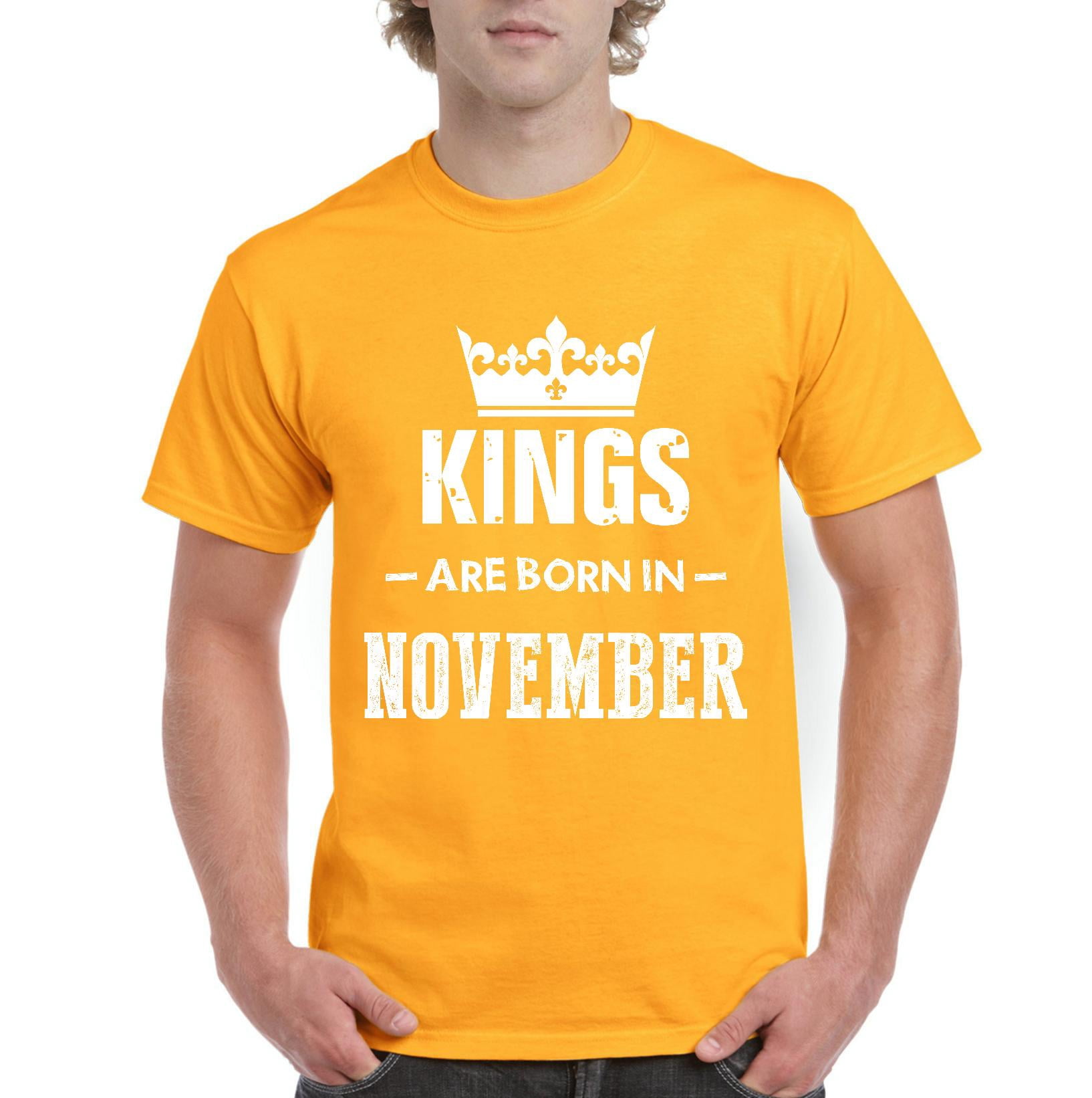NIB - Men's T-Shirt Short Sleeve - Birthday Gift Kings Are Born In ...