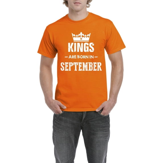 NIB - Men's T-Shirt Short Sleeve - Birthday Gift Kings Are Born In September
