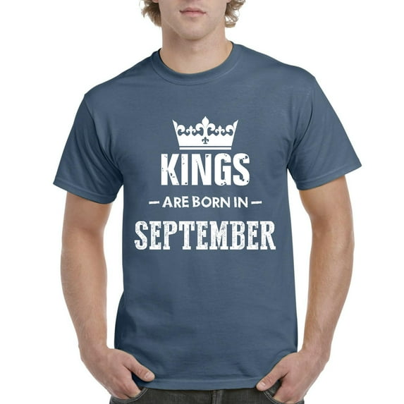 NIB - Men's T-Shirt Short Sleeve - Birthday Gift Kings Are Born In September