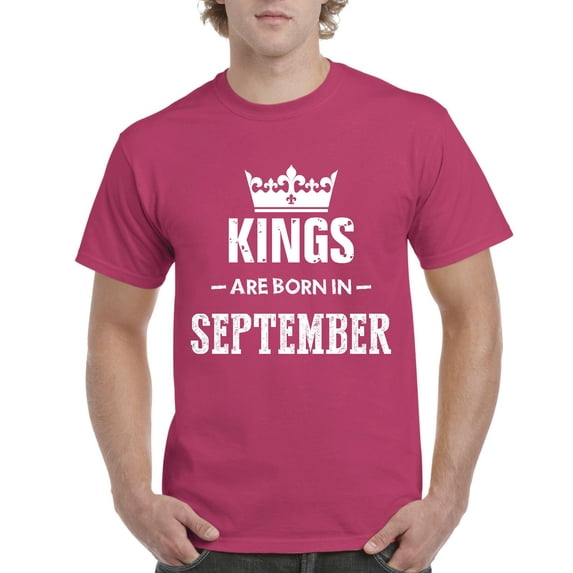 NIB - Men's T-Shirt Short Sleeve - Birthday Gift Kings Are Born In September