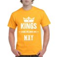 thumbnail image 1 of NIB - Men's T-Shirt Short Sleeve - Birthday Gift Kings are Born in May, 1 of 3