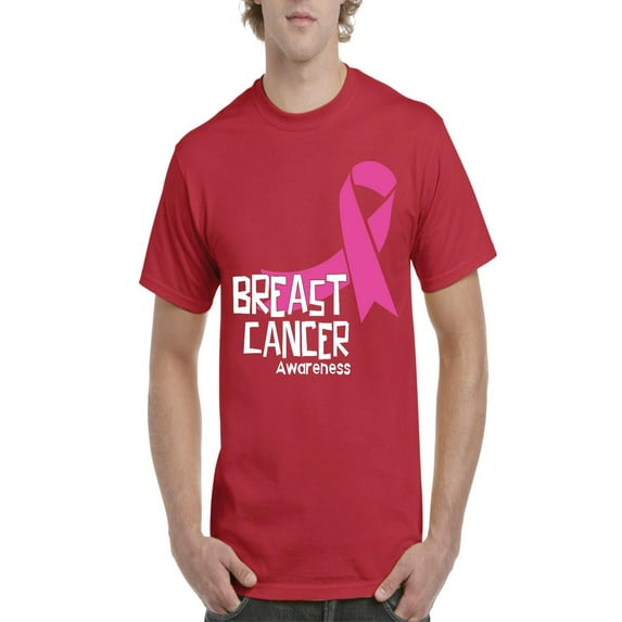 NIB - Men's T-Shirt Short Sleeve - Breast Cancer
