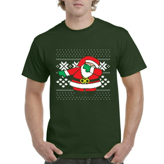 NIB - Men's T-Shirt Short Sleeve - Christmas Dancing Santa