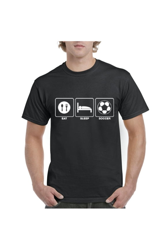 NIB - Men's T-Shirt Short Sleeve - Eat Sleep Soccer
